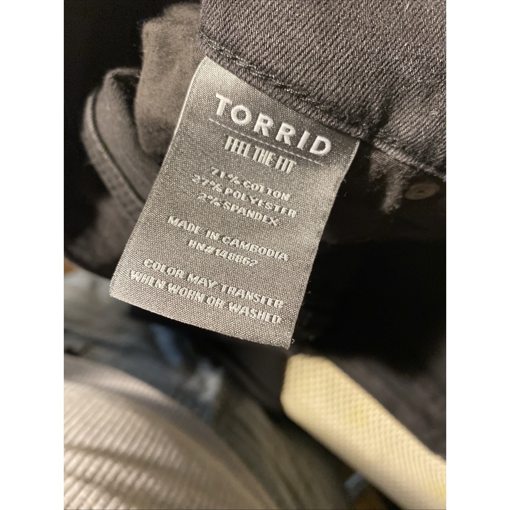Torrid Perfect Skinny Ankle Vintage Stretch Jean Women's Size 12 Regular Black - Picture 4 of 5